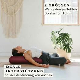 Dieses rechteckige Bolster die ideale Unterstützung für alle Yin Yoga und Restorative Yoga Übungen