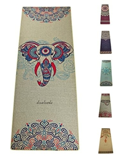 Yogamatte aus Jute und Naturkautschuk